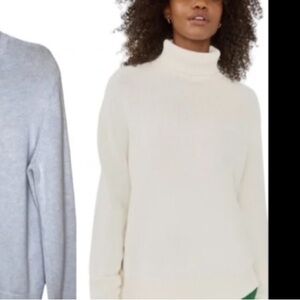 Aritzia TNA York Cotton Ribbed Turtleneck Sweater